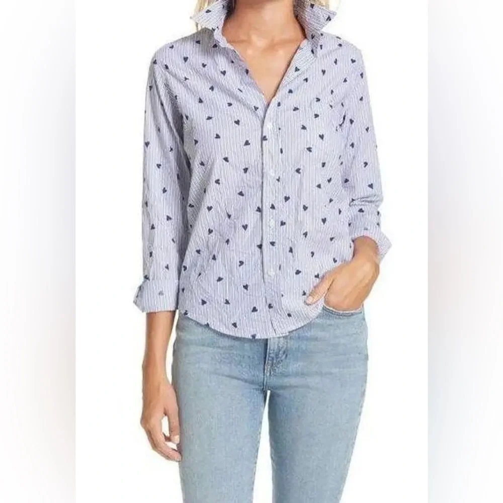 Frank & Eileen Barry Crinkle Heart Shirt XL